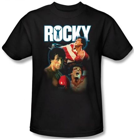 Rocky T-shirt I Did It Classic Adult Black Tee Shirt
