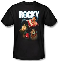 Rocky T-shirt I Did It Classic Adult Black Tee Shirt