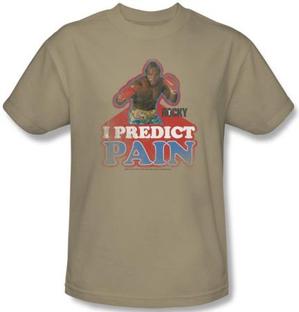 Rocky T-Shirt I Predict Pain Classic Adult Sand Tee Shirt