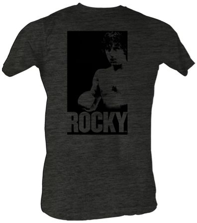 Rocky T-shirt In A Box Classic Adult Charcoal Tee Shirt