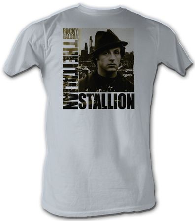 Rocky T-shirt In The City Classic Adult Silver Tee Shirt