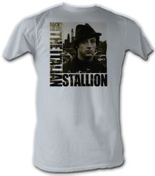 Rocky T-shirt In The City Classic Adult Silver Tee Shirt