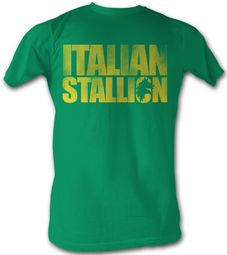 Rocky T-shirt Italian Stallion Adult Green Tee Shirt