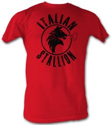 Rocky T-shirt Italian Stallion Classic Adult Red Tee Shirt