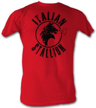 Rocky T-shirt Italian Stallion Classic Adult Red Tee Shirt
