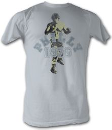 Rocky T-shirt Philly 1976 Classic Adult Silver Tee Shirt