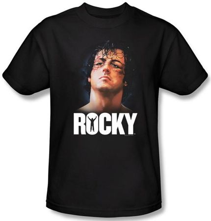 Rocky T-shirt The Champ Classic Adult Black Tee Shirt