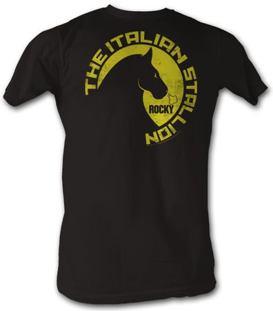 Rocky T-shirt - Wild Stallions Adult Black Tee Shirt