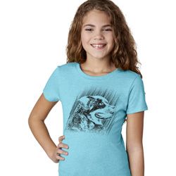 Rottweiler Sketch Girls Shirt