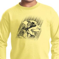 Rottweiler Sketch Kids Long Sleeve Shirt