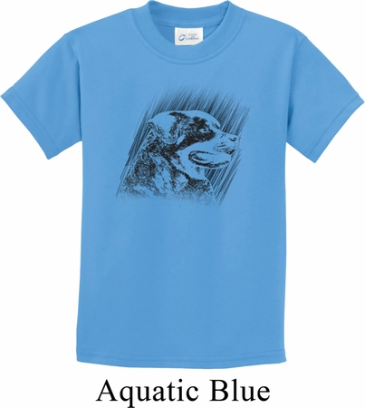 Rottweiler Sketch Kids Shirt
