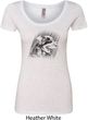 Rottweiler Sketch Ladies Scoop Neck Shirt