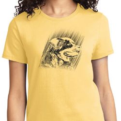 Rottweiler Sketch Ladies Shirt Rottweiler Sketch Ladies Shirt