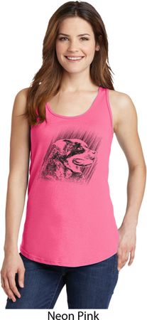 Rottweiler Sketch Ladies Tank Top