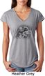 Rottweiler Sketch Ladies Tri Blend V-Neck Shirt