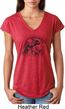Rottweiler Sketch Ladies Tri Blend V-Neck Shirt
