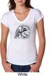 Rottweiler Sketch Ladies Tri Blend V-Neck Shirt