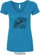 Rottweiler Sketch Ladies V-Neck Shirt