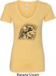 Rottweiler Sketch Ladies V-Neck Shirt