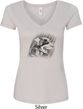 Rottweiler Sketch Ladies V-Neck Shirt