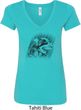 Rottweiler Sketch Ladies V-Neck Shirt