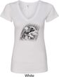 Rottweiler Sketch Ladies V-Neck Shirt