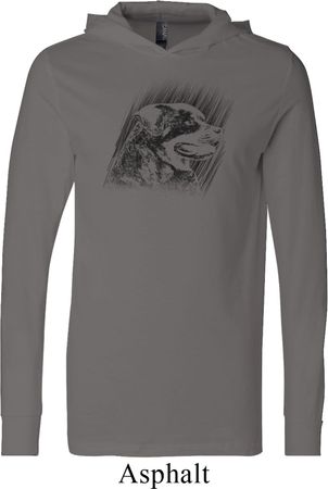 Rottweiler Sketch Lightweight Hoodie Tee