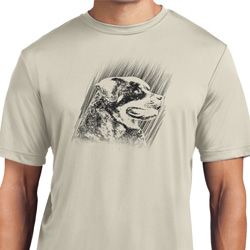 Rottweiler Sketch Mens Moisture Wicking Shirt