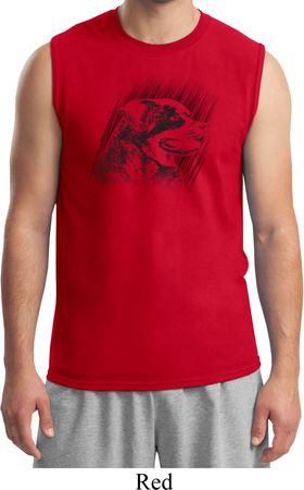 Rottweiler Sketch Mens Muscle Shirt