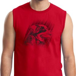 Rottweiler Sketch Mens Muscle Shirt