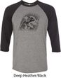 Rottweiler Sketch Mens Raglan Shirt