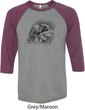 Rottweiler Sketch Mens Raglan Shirt