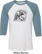 Rottweiler Sketch Mens Raglan Shirt