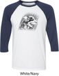 Rottweiler Sketch Mens Raglan Shirt