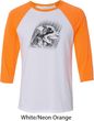 Rottweiler Sketch Mens Raglan Shirt
