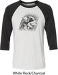Rottweiler Sketch Mens Raglan Shirt