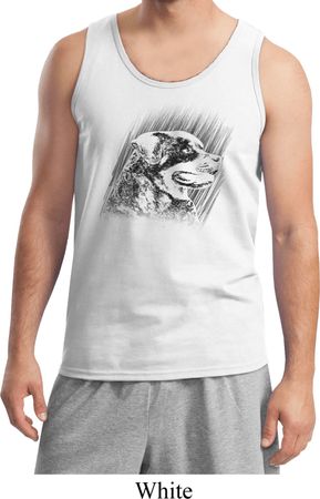 Rottweiler Sketch Mens Tank Top