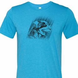 Rottweiler Sketch Mens Tri Blend Crewneck Shirt