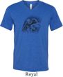 Rottweiler Sketch Mens Tri Blend V-neck Shirt