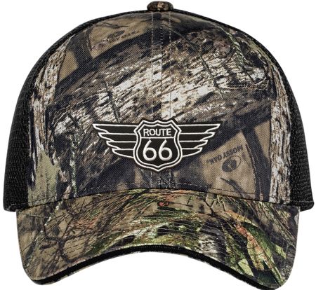 Rt Route 66 Adult Camo Mesh-Back Cap Hat