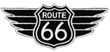 Rt Route 66 Iron-On Applique Patch