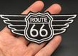 Rt Route 66 Iron-On Applique Patch