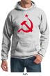 Russian Hoodie Hammer and Sickle Red Print Adult Hoody
