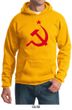 Russian Hoodie Hammer and Sickle Red Print Adult Hoody