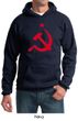 Russian Hoodie Hammer and Sickle Red Print Adult Hoody