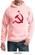 Russian Hoodie Hammer and Sickle Red Print Adult Hoody