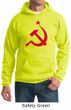 Russian Hoodie Hammer and Sickle Red Print Adult Hoody