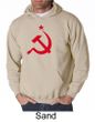 Russian Hoodie Hammer and Sickle Red Print Adult Hoody