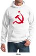 Russian Hoodie Hammer and Sickle Red Print Adult Hoody