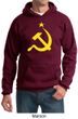 Russian Hoodie Hammer and Sickle USSR Adult Hoody Sweatshirt